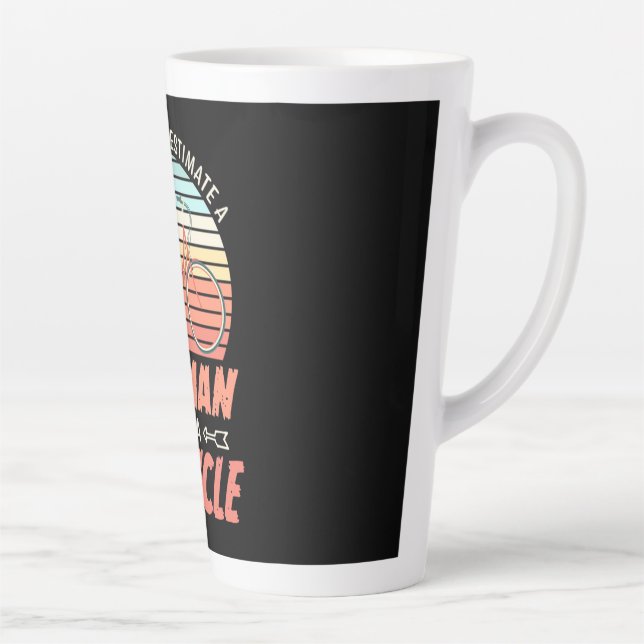 A Woman On A Bicycle Latte Mug (Right)
