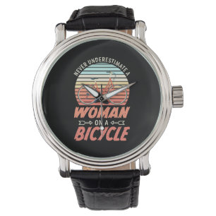 A Woman On A Bicycle Watch