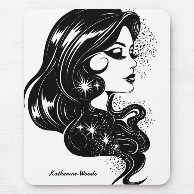 A Woman Portrait  Mouse Pad (Front)