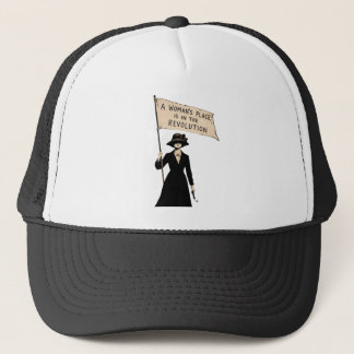 A Woman’s Place Is in the Revolution Feminist Desi Trucker Hat
