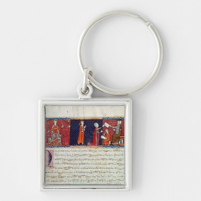 A Woman Taking an Oath before Key Ring (Front)