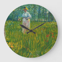 A Woman Walking in a Garden - Vincent van Gogh