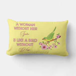 A WOMAN WITH HER SISTER... LUMBAR CUSHION