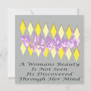 A Womans Beauty message poem feature              