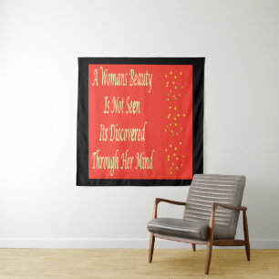 A Womans Beauty message poem feature inspire Tapestry