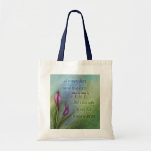 A Womans Heart - Calla Lily Tote Bag