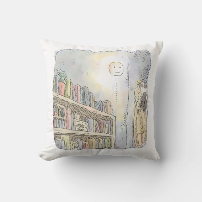 a woman's illustration of a dimly lit object in a  cushion (Front)