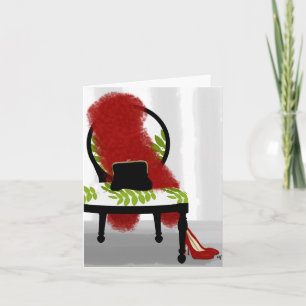 A Woman's Night Out - Dressing room note card