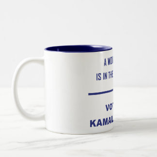 A WOMAN'S PLACE IS IN... Two-Tone COFFEE MUG