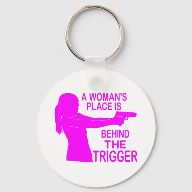 A WOMAN'S PLACE KEY RING (Front)