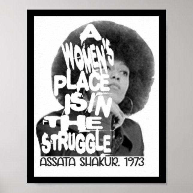 A Women's Place- Ata Shakur Sticker  Poster (Front)