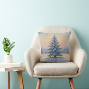 A wonderful Monet-style Christmas tree Cushion