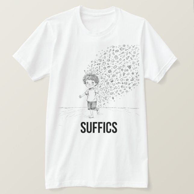 A Wonderlust Kid | SUFFICS T-Shirt (Design Front)