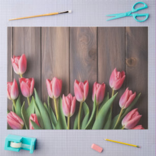 A Wood and Tulip Series Design #3 Tissue Paper