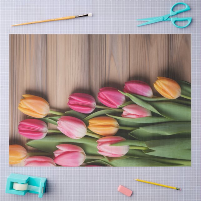 A Wood and Tulip Series Design #4 Tissue Paper (Craft)