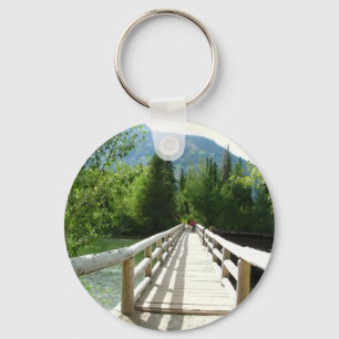 A wooden bridge in Grand Teton National Park Key Ring