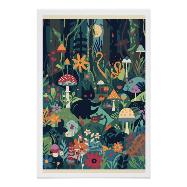A woodland scene poster (Front)