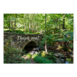 A Woodlands Walkway Bridge Thank You Card
