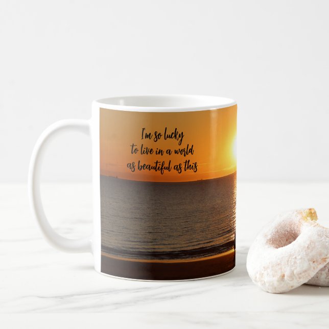 "A World as Beautiful as This" Coffee Mug (With Donut)
