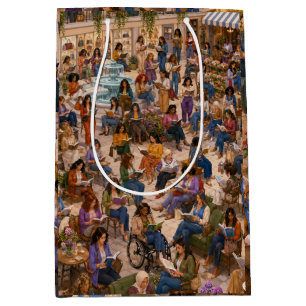 A World Full of Book Lovers Medium Gift Bag
