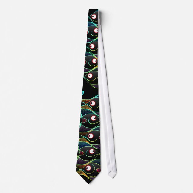 A World Full of Smiling Fishes Tie (Front)