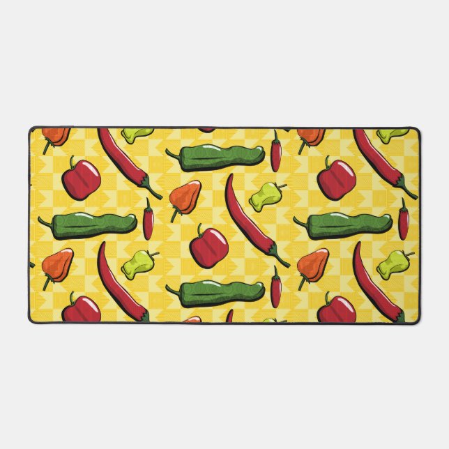 A World of Chilli Peppers Desk Mat (Front)