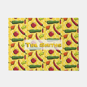 A World of Chilli Peppers Doormat