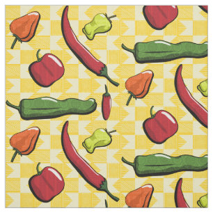 A World of Chilli Peppers Fabric