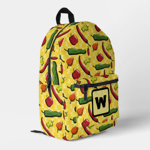 A World of Chilli Peppers Printed Backpack