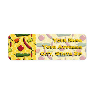 A World of Chilli Peppers Return Address Label