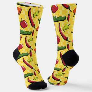 A World of Chilli Peppers Socks