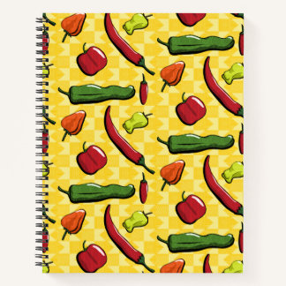 A World of Chilli Peppers Spiral Notebook