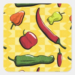 A World of Chilli Peppers Sticker