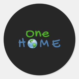 A World Of Climate Protection Environmental Protec Classic Round Sticker