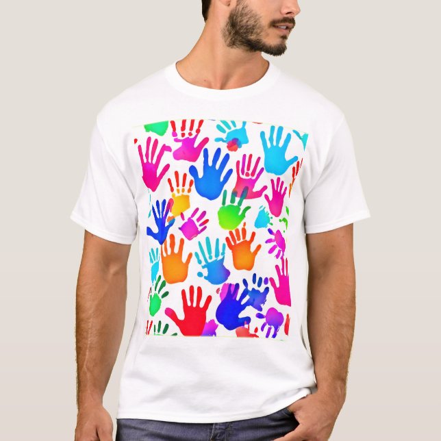 A World of Hands in Colour T-Shirt (Front)