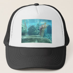 A World Underwater - Stone Statue image Trucker Hat
