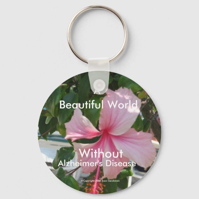 A World Without Alzheimer's Disease Keychain (Front)