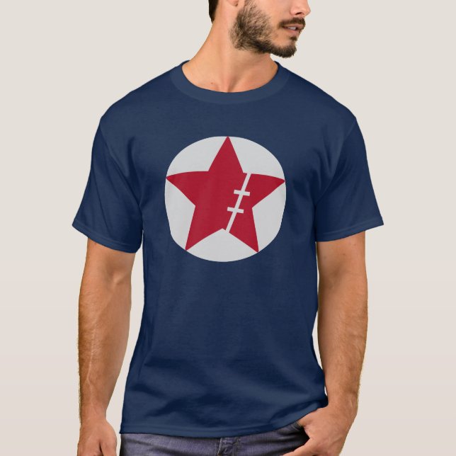 a wounded star in a circle T-Shirt (Front)