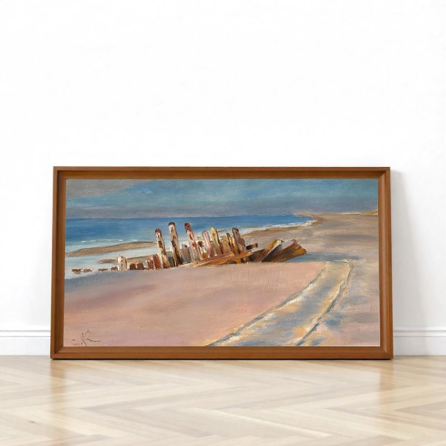 A wreck on Skagen Nordstrand, P.S. Krøyer  Art Poster (Creator Uploaded)