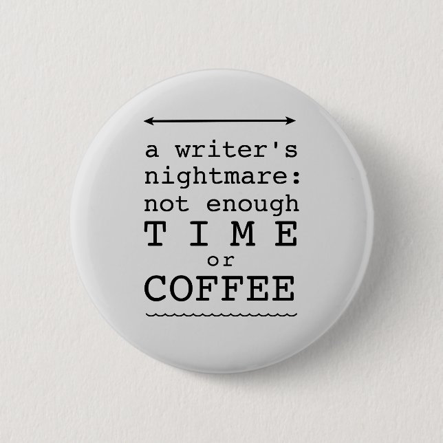 A Writer's Nightmare Button (Front)
