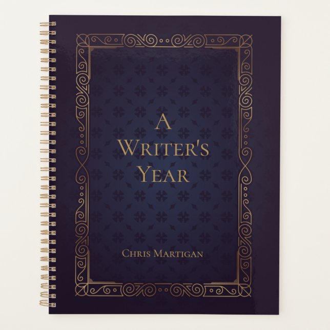 A Writer's Year Custom Planner (Front)