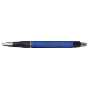 A Writing Pen with a Blue Swirl Design