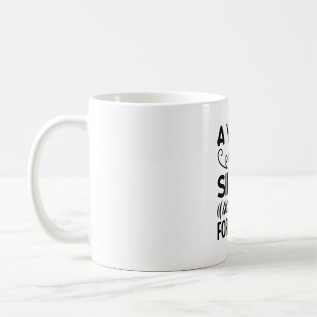 a yawn is a silent scream for coffee mug (Left)