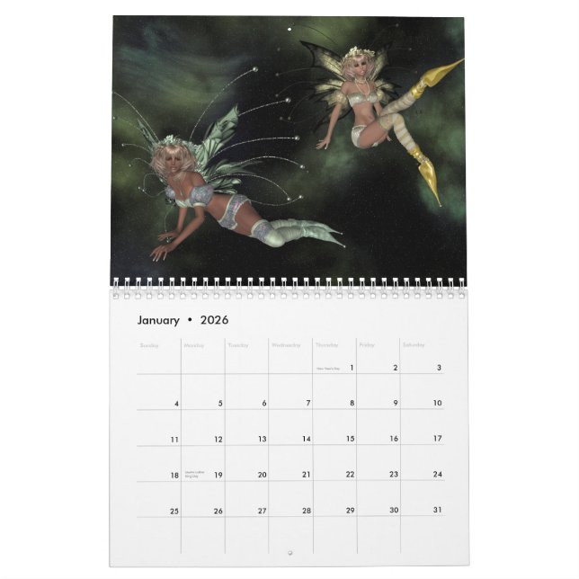 A Year For Fanatsy Calendar (Jan 2026)