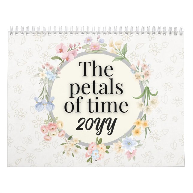 A Year in Bloom : Aesthetic Floral Gift Calendar (Cover)