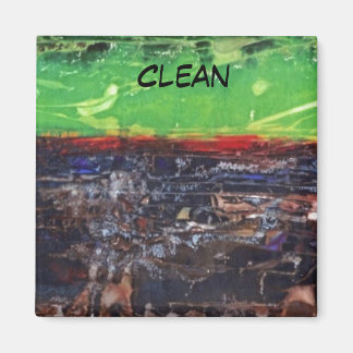 "A Year In Country" Abstract Dishwasher Magnet