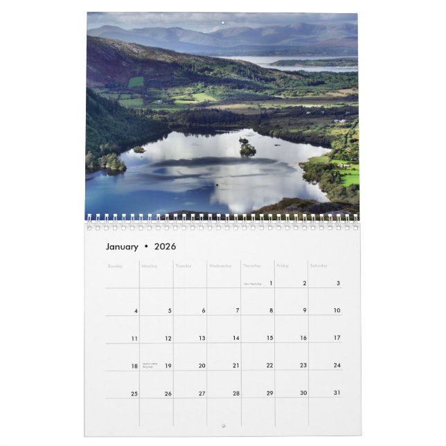 A Year in Ireland Calendar - Customise Year (Jan 2026)