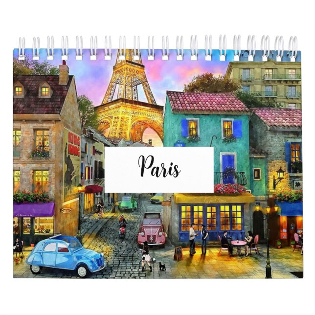 A Year in Paris: Captivating Calendar of Parisian  (Cover)