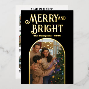A Year in Review Merry & Bright Christmas Photo