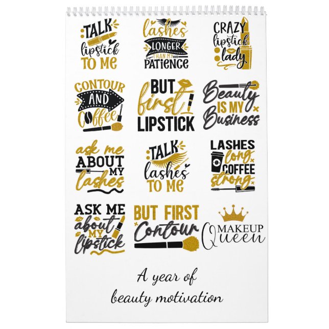 A year of beauty motivation calendar (Cover)